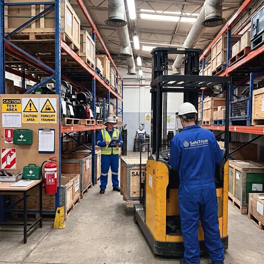 SafeTrust-sourced skilled workers in a logistics and warehousing setting